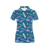 Skateboard Print Design Lks302 Women'S Polo Shirt