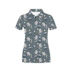 Skateboard Print Design Lks306 Women'S Polo Shirt
