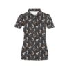 Skateboard With Skeleton Print Design Lks303 Women'S Polo Shirt