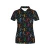 Skeleton Colorful Print Design Lks302 Women'S Polo Shirt