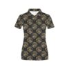 Skeleton Dragon Print Design Lks306 Women'S Polo Shirt