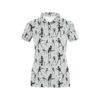 Skeleton Music Player Print Design Lks303 Women'S Polo Shirt