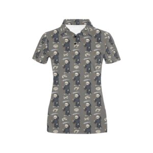 Skeleton Print Design Lks308 Women'S Polo Shirt