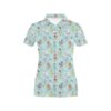Ski Fox Cute Print Design Lks303 Women'S Polo Shirt