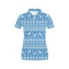 Ski Knit Pattern Print Design Lks302 Women'S Polo Shirt