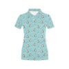 Ski Penguin Print Design Lks304 Women'S Polo Shirt