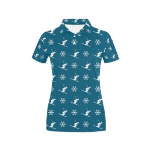 Ski Print Design Lks301 Women'S Polo Shirt
