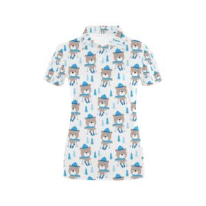 Ski Print Design Lks306 Women'S Polo Shirt