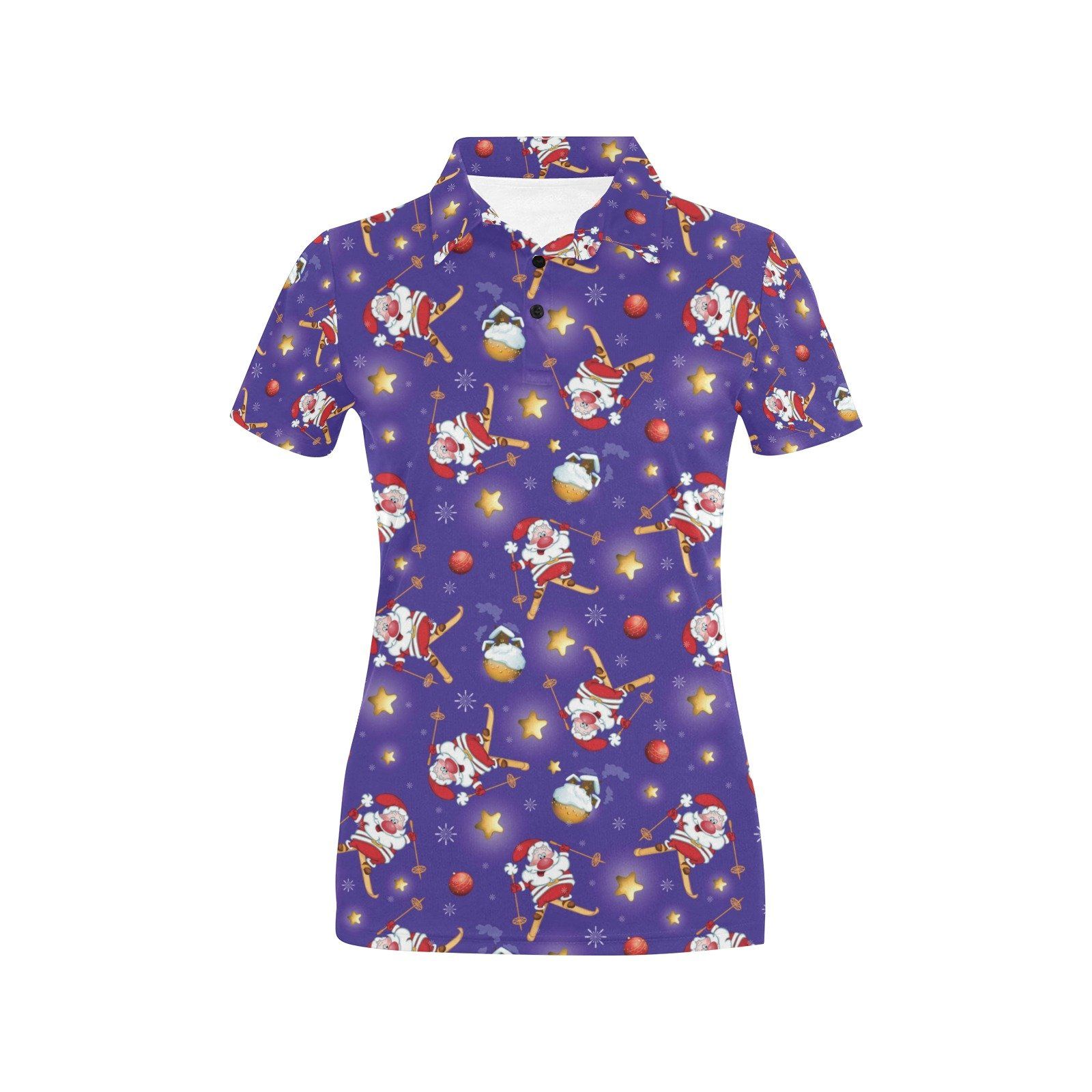 Ski Print Design Lks308 Women'S Polo Shirt Ski Print Design Lks308 Women'S Polo Shirt