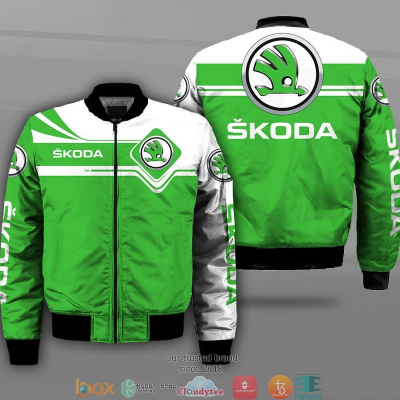 Skoda Car Motor Bomber Jacket Skoda Car Motor Bomber Jacket