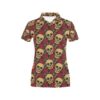 Skull And Roses Print Design Lks302 Women'S Polo Shirt