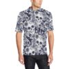 Skull Floral Beautiful Men Polo Shirt