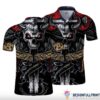 Skull Gift Satan Skull And The Golden Snake Polo Shirt Nhd