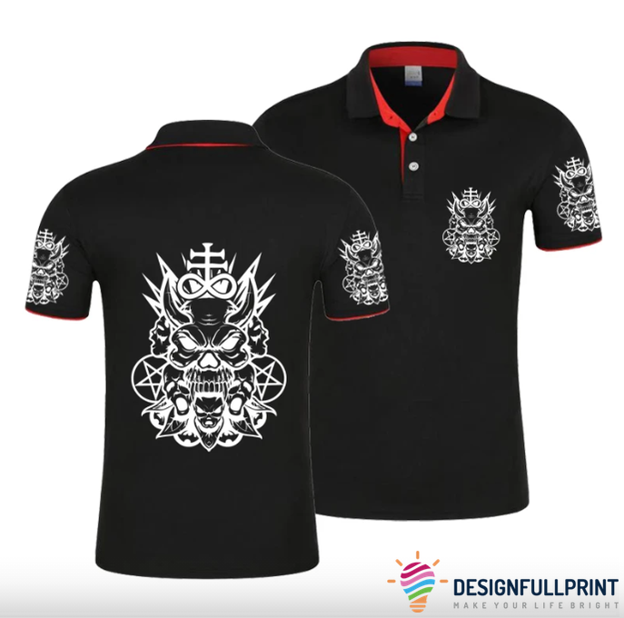 Skull Gift The Satanic Skull Polo Shirt Nhd Skull Gift The Satanic Skull Polo Shirt Nhd