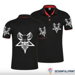 Skull Gift The Skull With Horn Polo Shirt Nhd