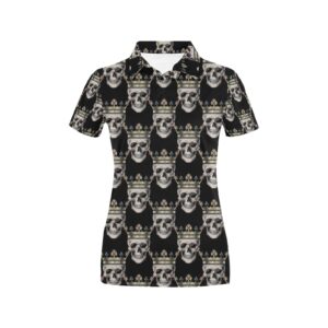 Skull King Print Design Lks3010 Women'S Polo Shirt