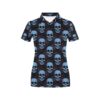 Skull Print Design Lks3012 Women'S Polo Shirt