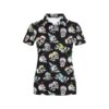 Skull Print Design Lks3013 Women'S Polo Shirt