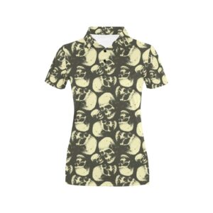 Skull Print Design Lks302 Women'S Polo Shirt