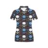 Skull Print Design Lks305 Women'S Polo Shirt