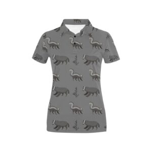 Skunk Print Design Lks301 Women'S Polo Shirt