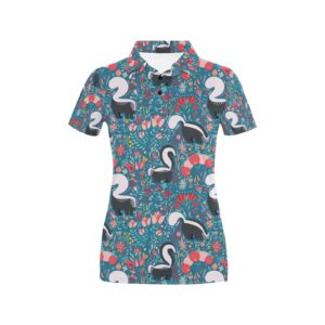 Skunk Print Design Lks302 Women'S Polo Shirt