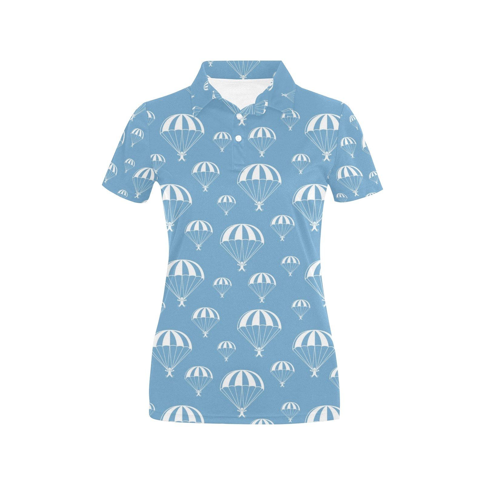 Skydiver Print Design Lks305 Women'S Polo Shirt Skydiver Print Design Lks305 Women'S Polo Shirt