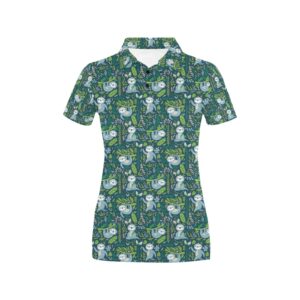 Sloth Print Design Lks304 Women'S Polo Shirt