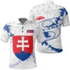 Slovakia Christmas Coat Of Arms Polo Shirt X Style J78