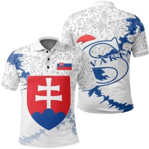 Slovakia Christmas Coat Of Arms Polo Shirt X Style J78
