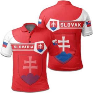 Slovakia Coat Of Arms Polo Shirt Simple Style J78