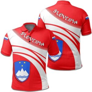 Slovenia Coat Of Arms Polo Shirt Cricket Style J5W