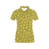Smiley Face Emoji Print Design Lks302 Women'S Polo Shirt