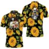 Snoopy Hippie Bus Sunflowers Hippieseamless Pattern Polo Shirt