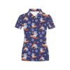 Snowboard Bear Print Design Lks305 Women'S Polo Shirt