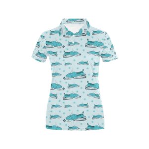 Snowmobile Print Design Lks301 Women'S Polo Shirt