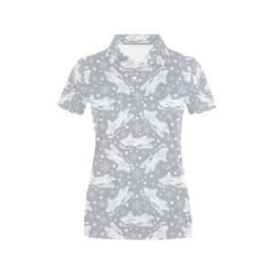 Snowmobile Print Design Lks302 Women'S Polo Shirt