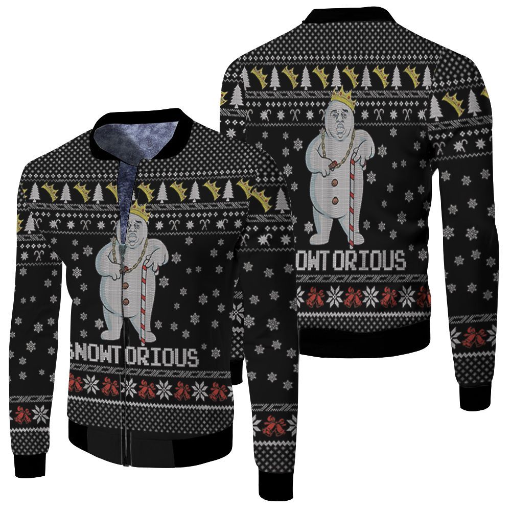 Snowtorious Ugly Christmas 3D Bomber Jacket Snowtorious Ugly Christmas 3D Bomber Jacket