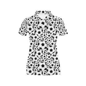 Soccer Ball Print Design Lks301 Women'S Polo Shirt