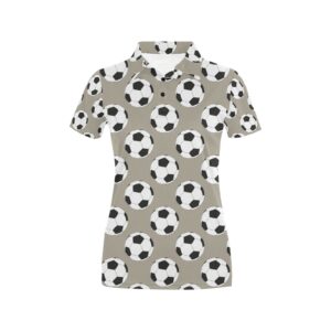 Soccer Ball Print Design Lks302 Women'S Polo Shirt