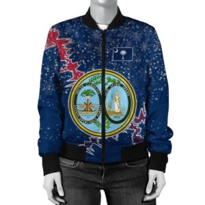 South Carolina Christmas Coat Of Arms Women Bomber Jacket X Style J78 Bomber Jacket