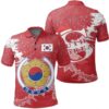 South Korea Christmas Coat Of Arms Polo Shirt X Style J78