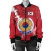 South Korea Christmas Coat Of Arms Women Bomber Jacket X Style J78 Bomber Jacket