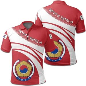 South Korea Coat Of Arms Polo Shirt Cricket Style J5W