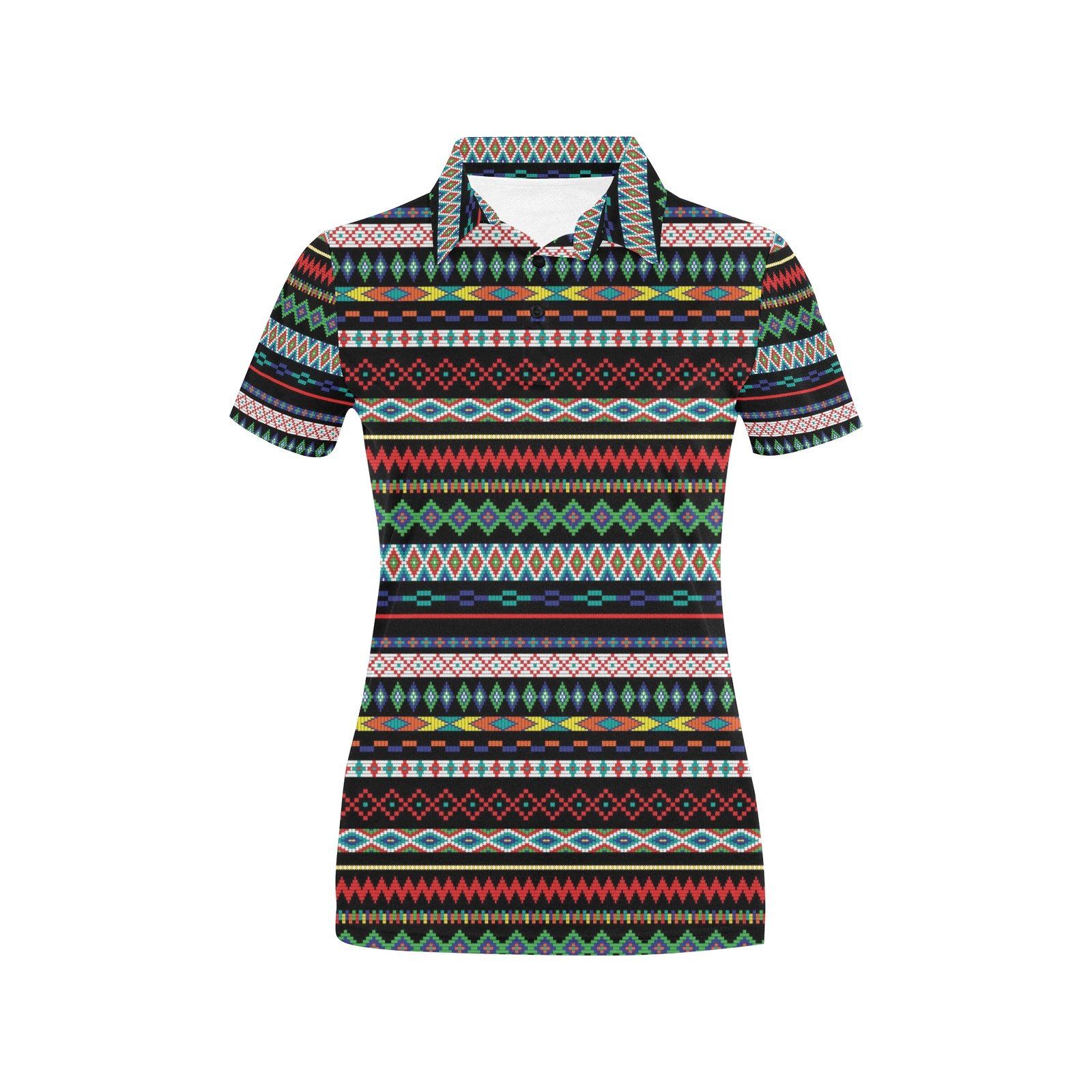 Southwest Pattern Print Design Lks302 Women'S Polo Shirt Southwest Pattern Print Design Lks302 Women'S Polo Shirt