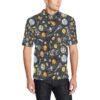 Space Pattern Print Men Polo Shirt