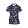 Space Rocket Print Design Lks301 Women'S Polo Shirt