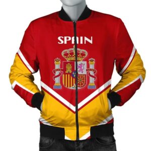 Spain Coat Of Arms Men Bomber Jacket Lucian Style J5W Bomber Jacket