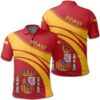 Spain Coat Of Arms Polo Shirt Cricket Style J5W