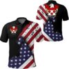 Sparrow USA Polo Shirt - Special Grunge Flag - American Family Crest A7